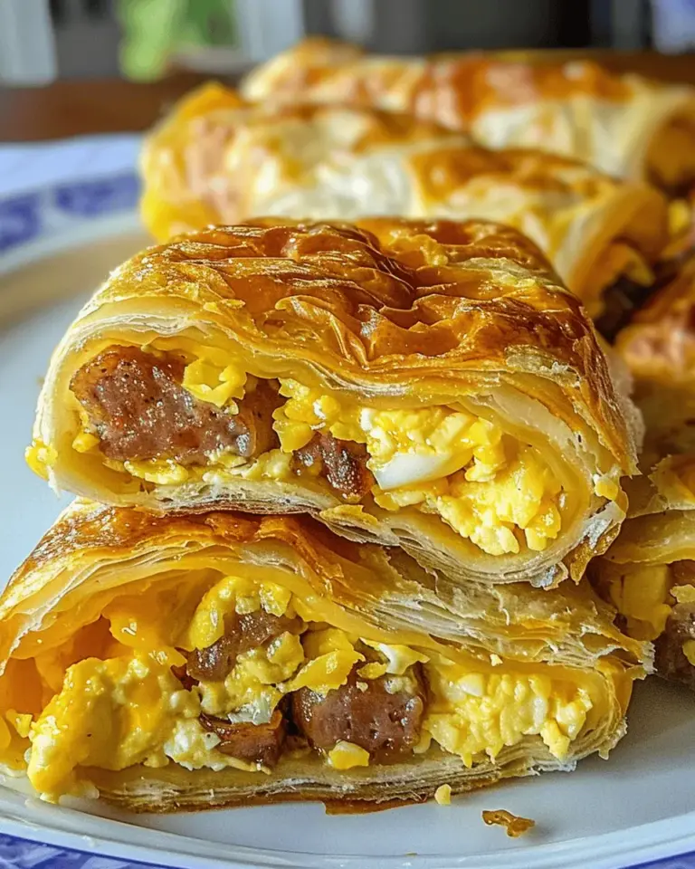 Sausage, Egg, and Cheese Breakfast Roll-Ups
