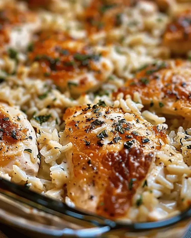 Garlic Butter Chicken and Rice Casserole 30 Minutes Easy Delicious