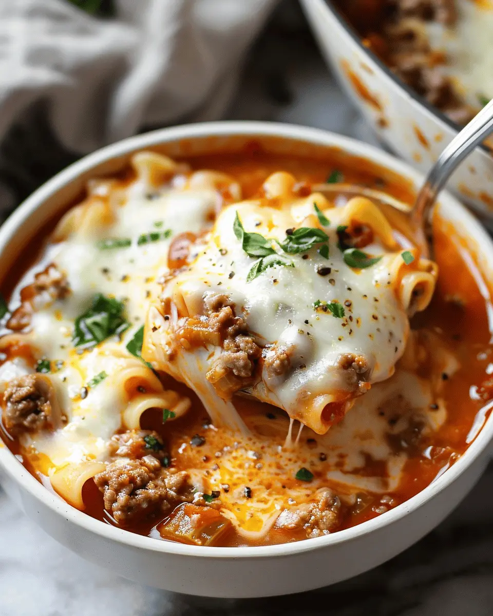 Easy Lasagna Soup Recipe: Hearty & Comforting with Turkey Bacon