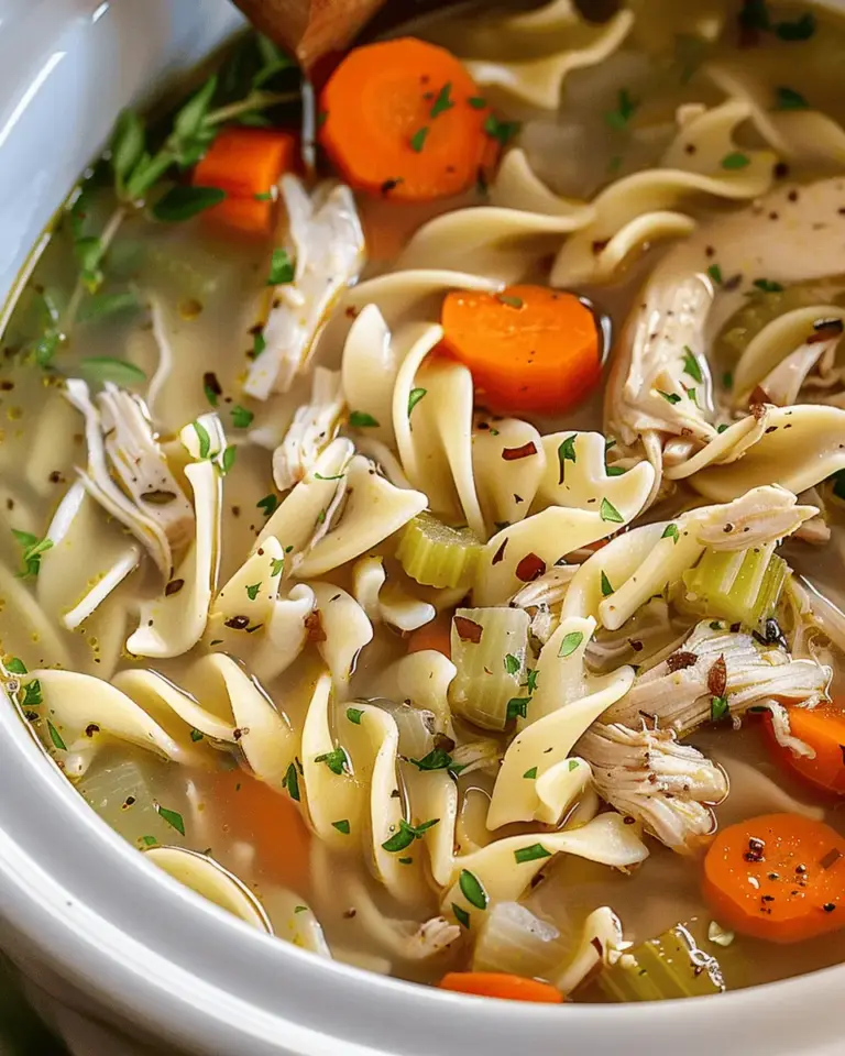 Crockpot Chicken Noodle Soup