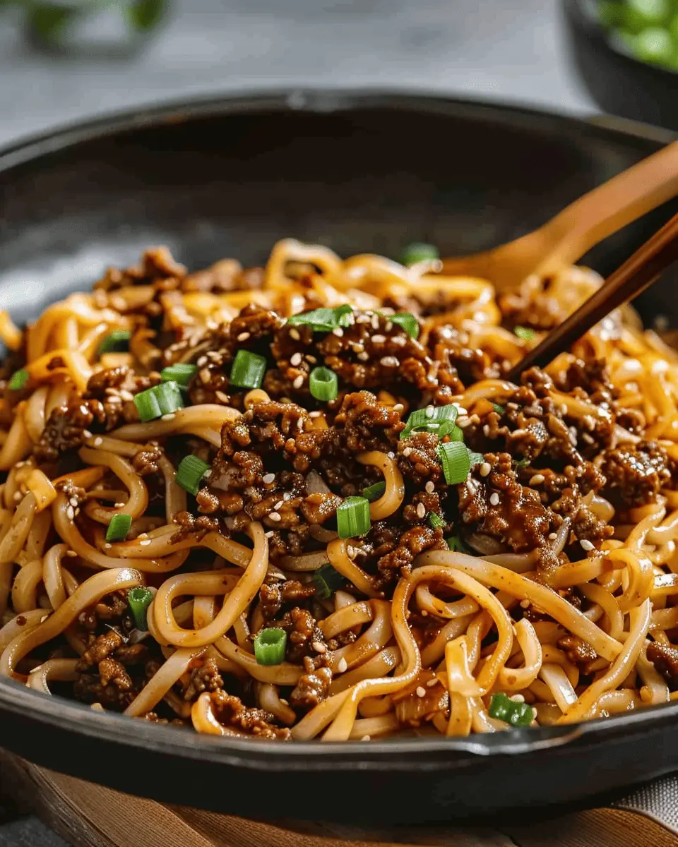 Easy Mongolian Ground Beef Noodles: A Quick, Flavorful Meal