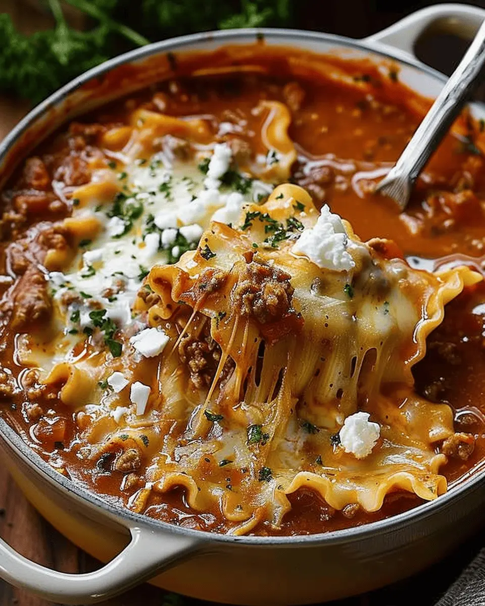 Lasagna Soup: Easy Comfort Food With Turkey Bacon and Beef