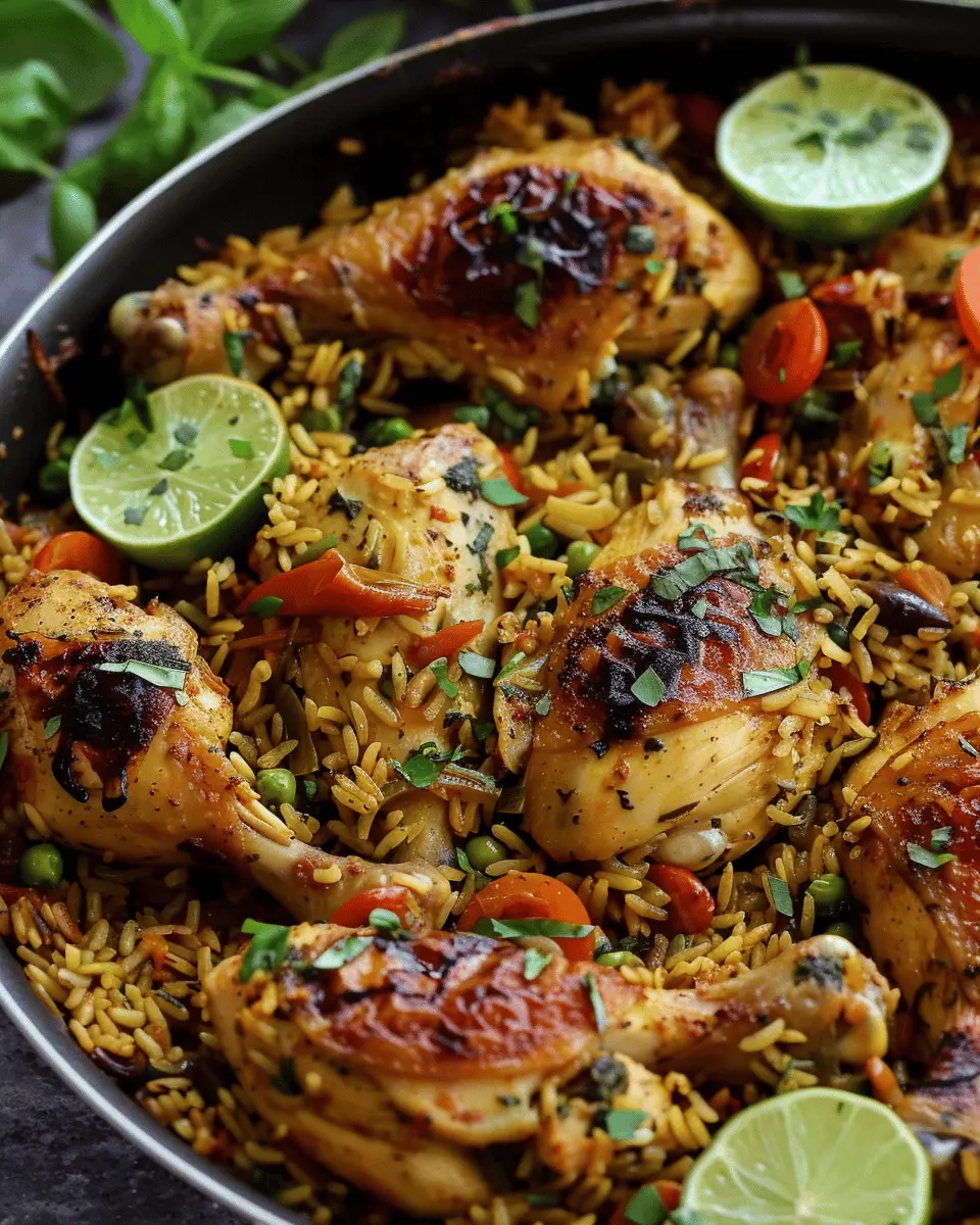 One Pan Mediterranean Chicken and Rice: Easy, Flavorful Delight