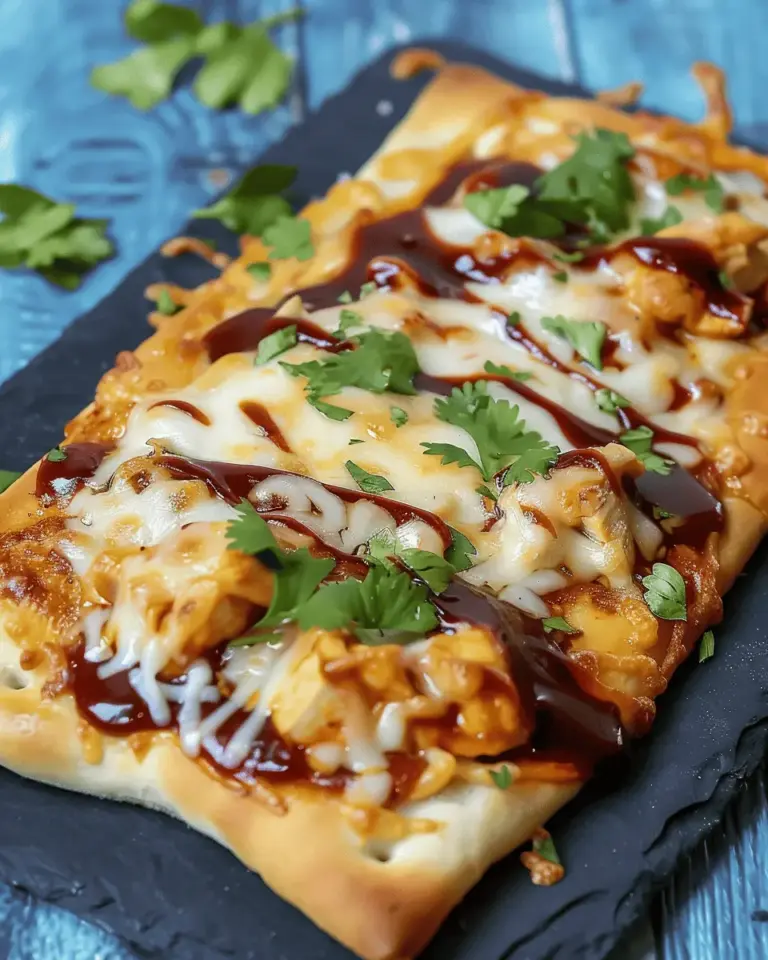 Air Fryer BBQ Chicken Flatbread