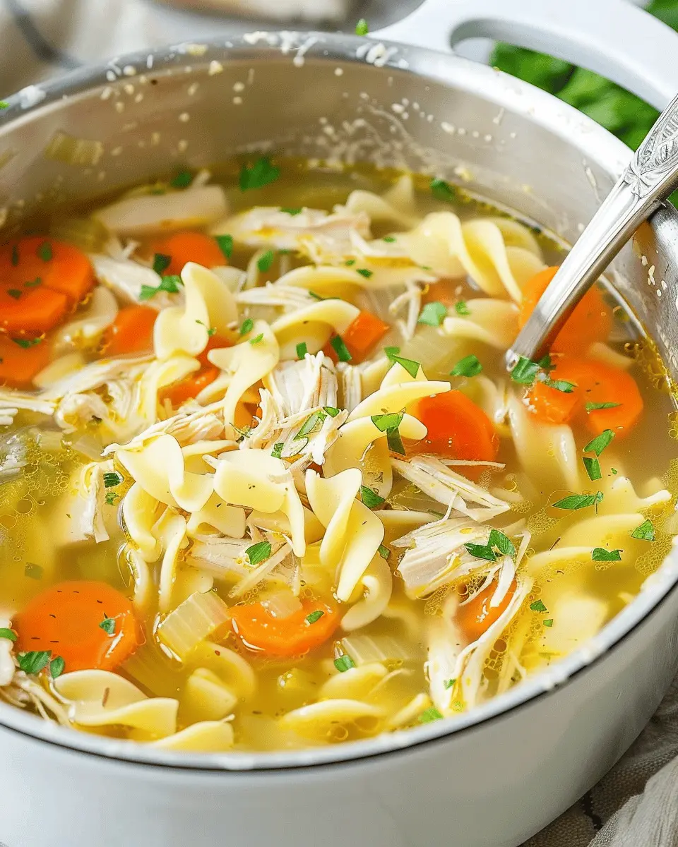 Homemade Chicken Noodle Soup for a Cozy, Comforting Meal