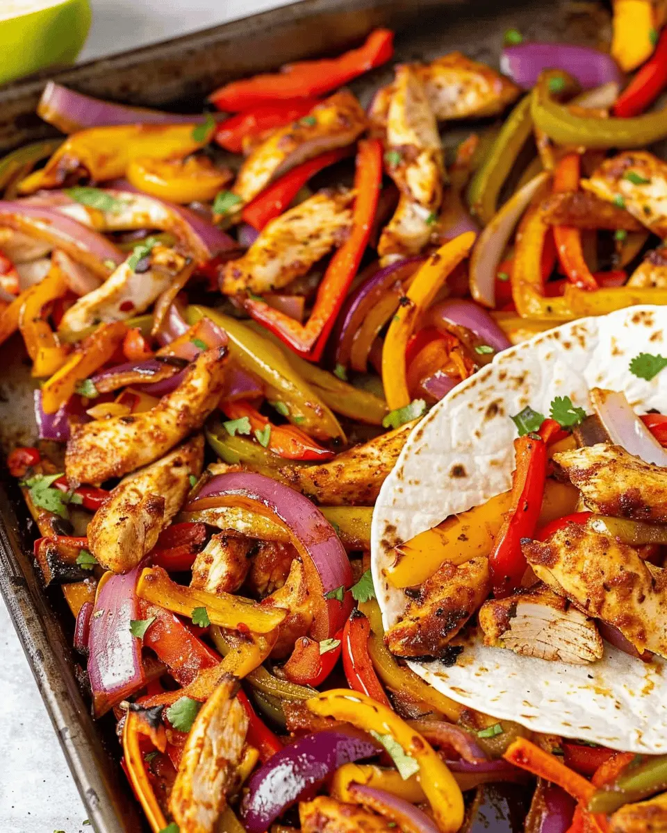30 Minute Sheet Pan Chicken Fajitas for Easy Weeknight Bliss