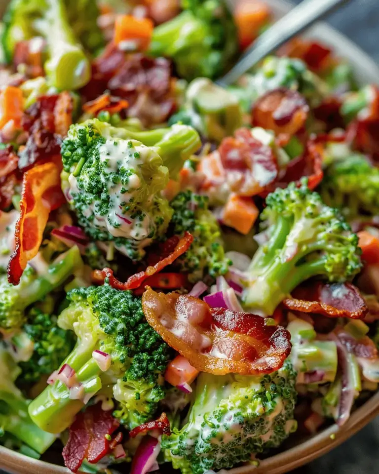 Easy Broccoli Bacon Salad Recipe