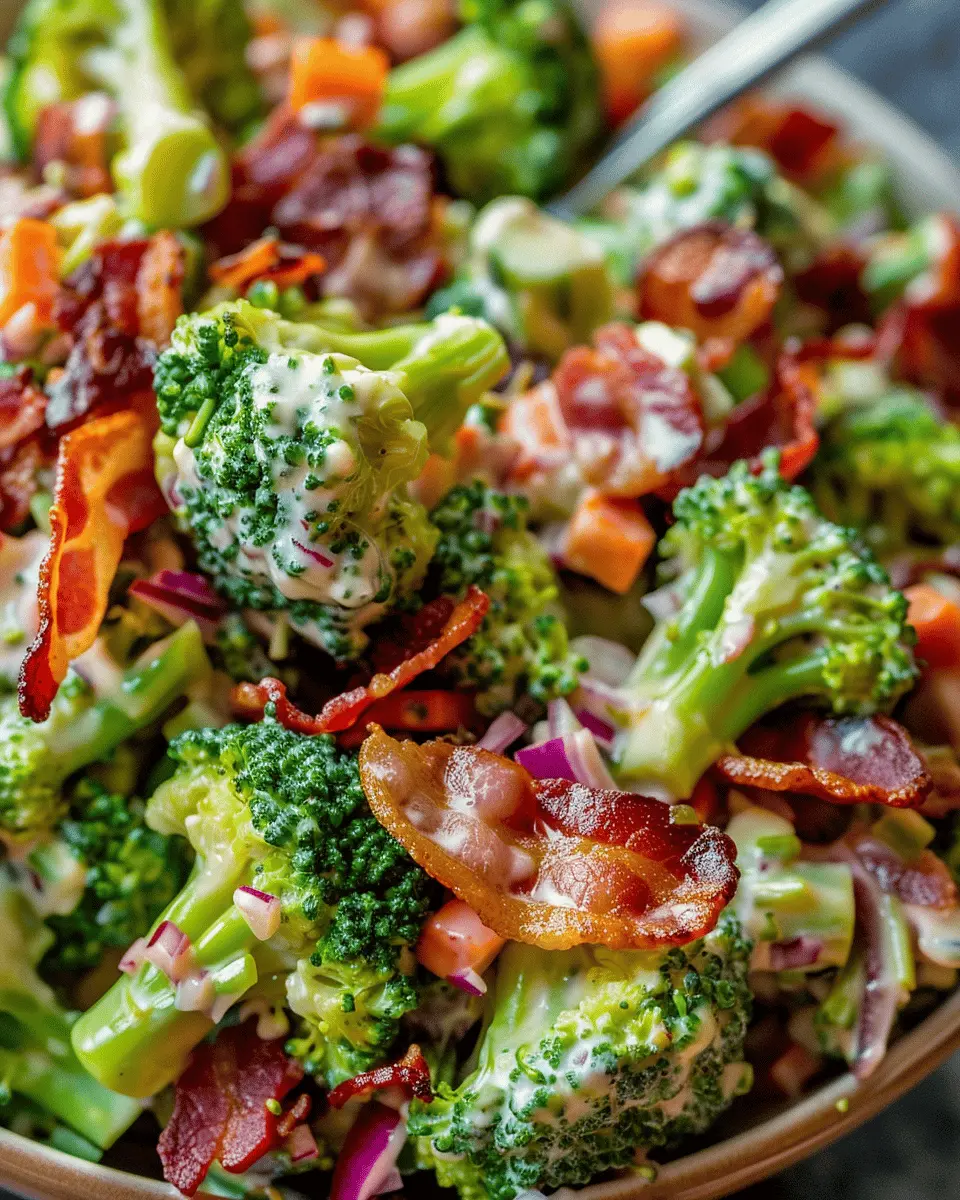 Easy Broccoli Bacon Salad: A Fresh and Flavorful Delight