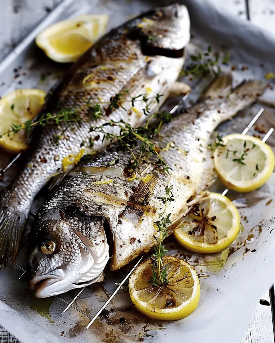 Grilled Whole Fish with Lemon and Thyme: A Simple Delight