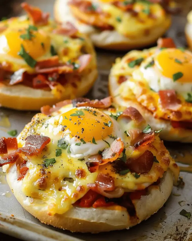 English Muffin Breakfast Pizzas