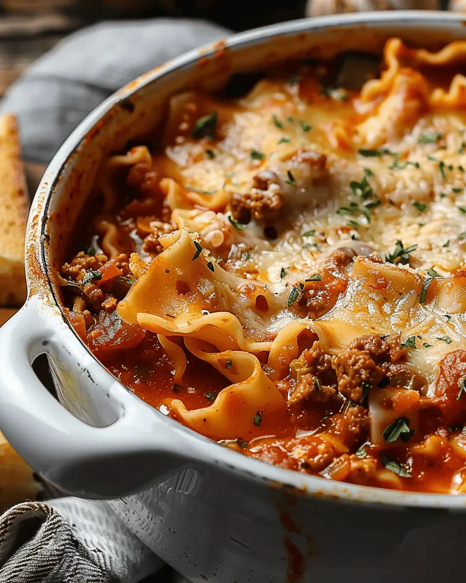 Homemade Lasagna Soup: A Cozy and Indulgent Twist on Tradition