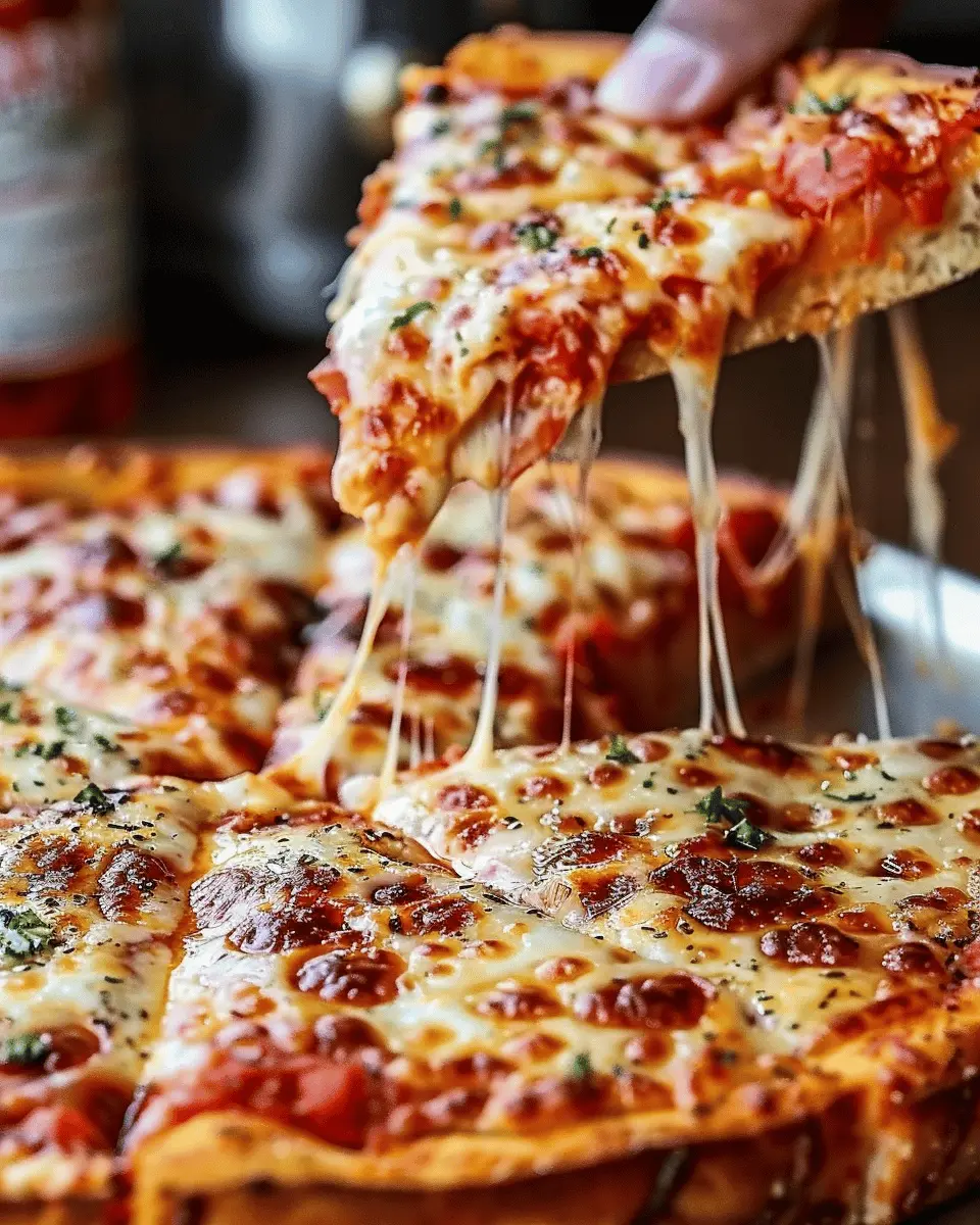 Deep Dish Pizza Recipe: Cheesy & Crispy with Turkey Bacon Delight