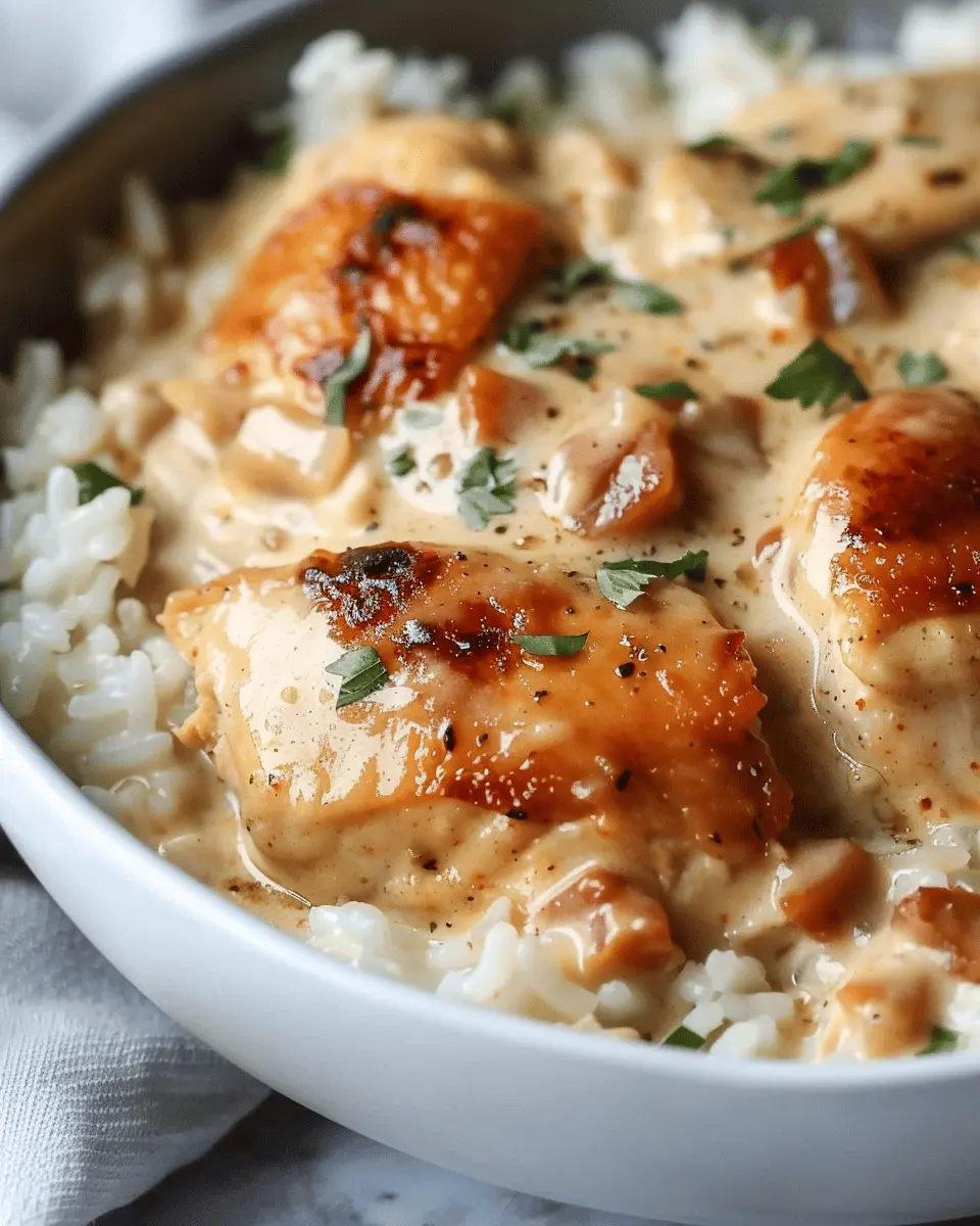 Creamy Smothered Chicken and Rice: The Best Comfort Food Delight