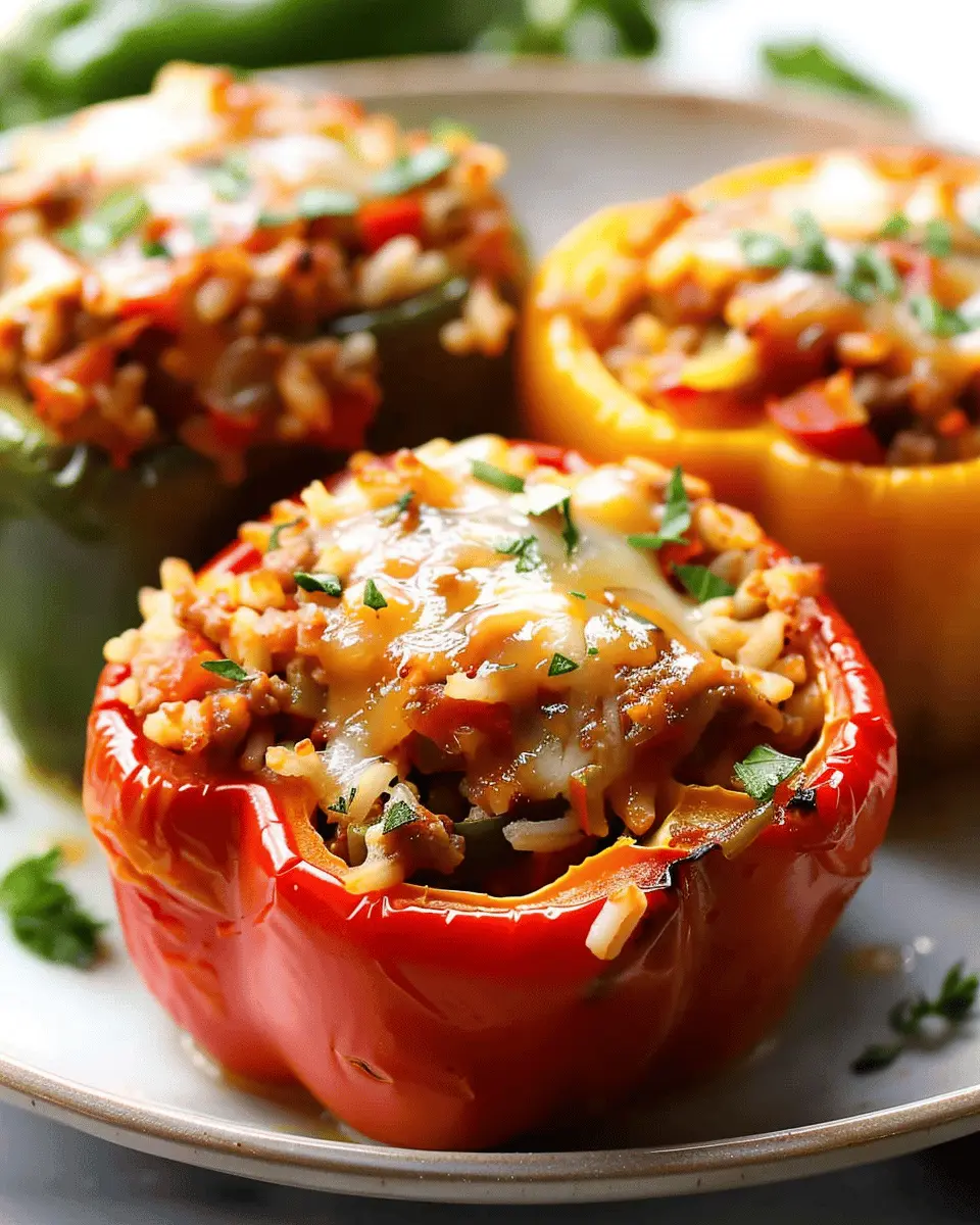 Easy Vegetarian Stuffed Bell Peppers with Rice for a Wholesome Meal
