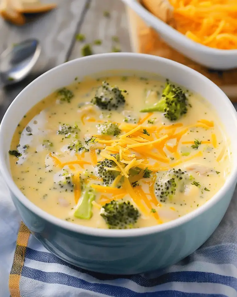 Broccoli Cheese Soup with Chicken