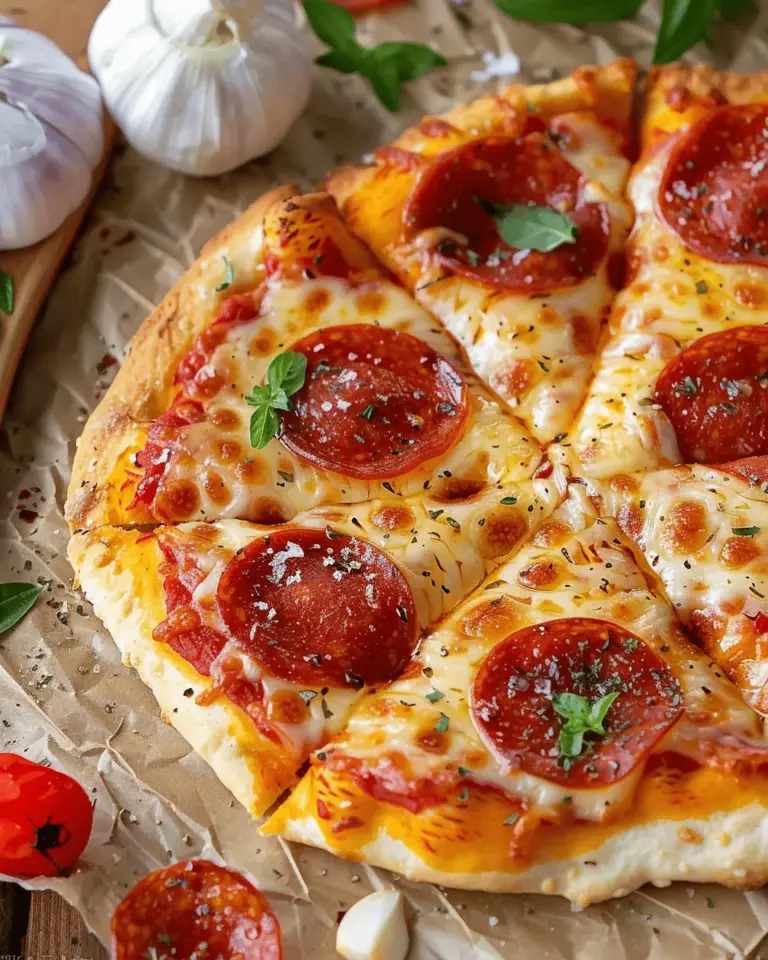 Pepperoni Flatbread Pizza