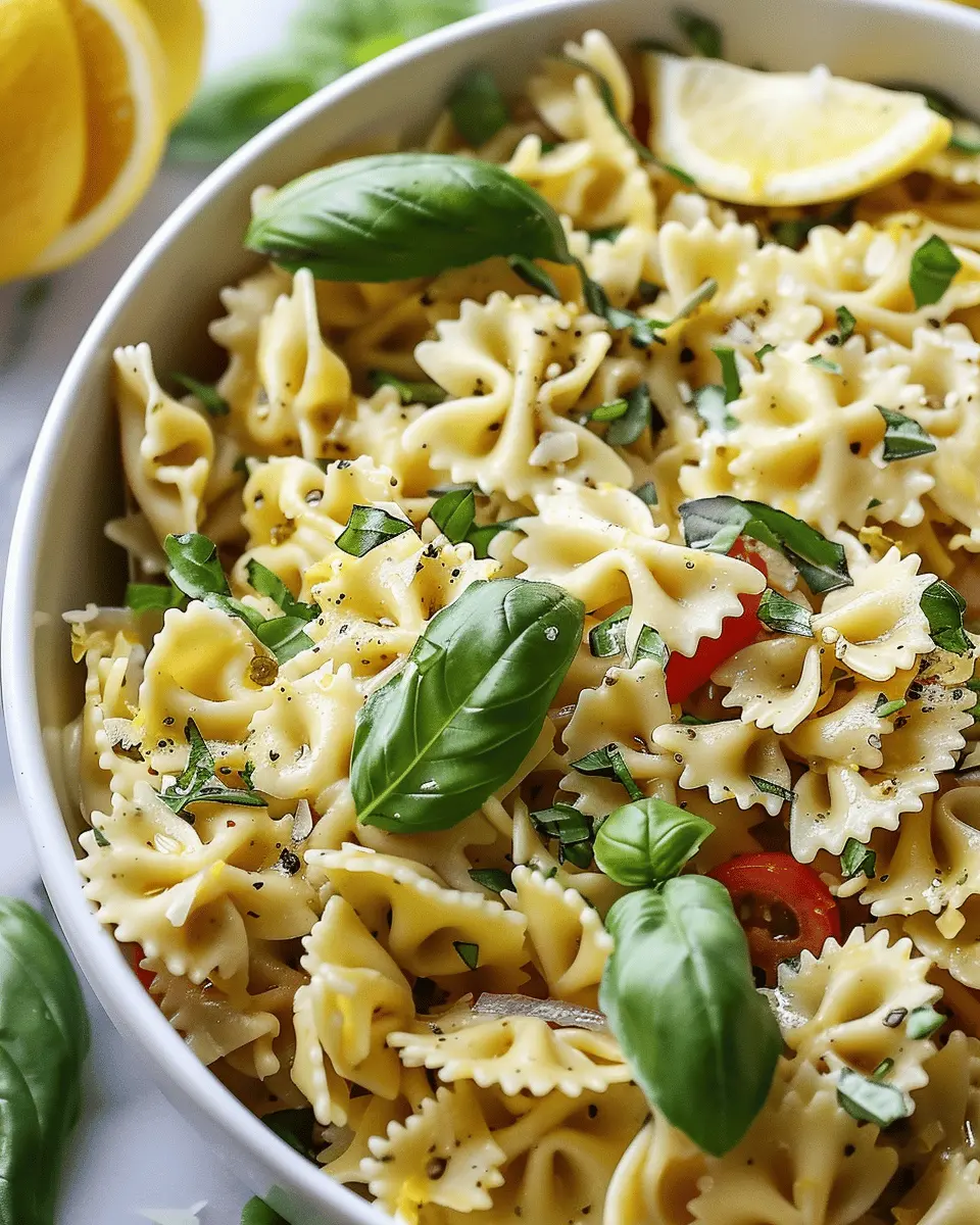 Lemon Basil Pasta Salad: The Best Refreshing Twist for Summer