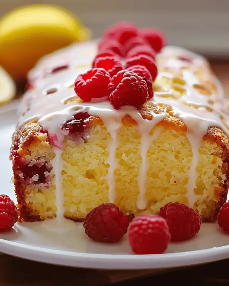 Lemon Raspberry Pound Cake