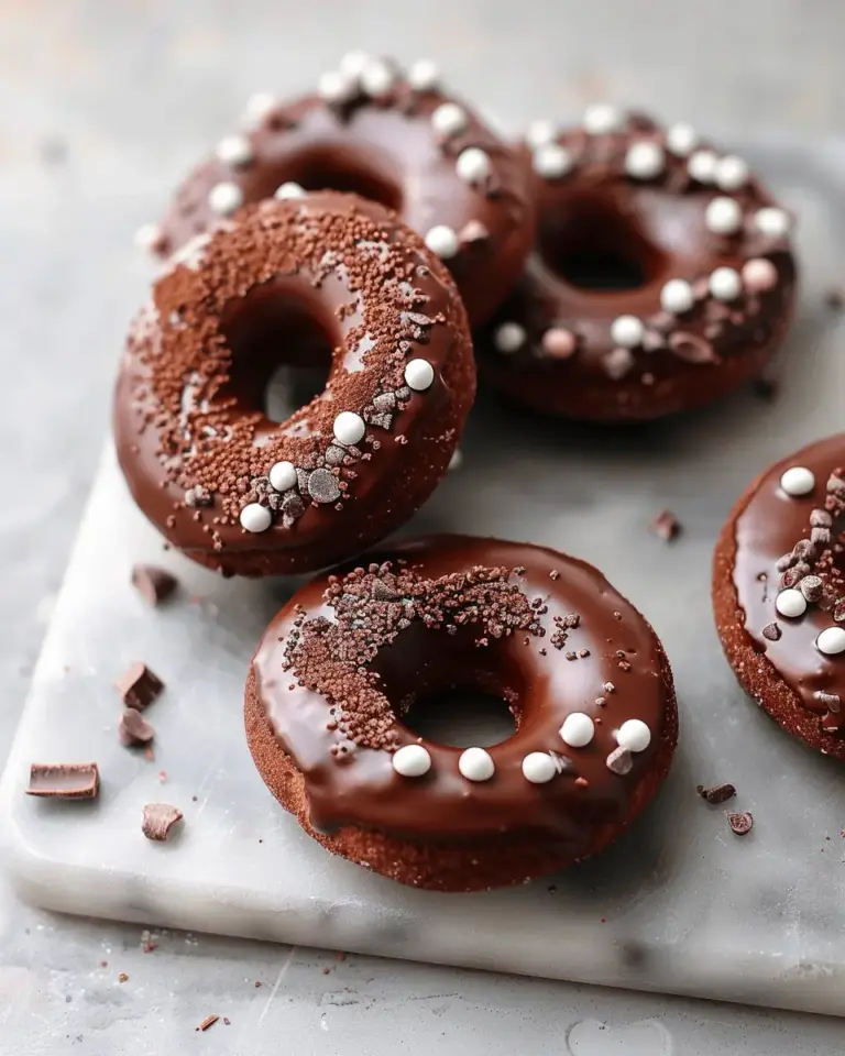 No Bake Crunchy Chocolate Donuts