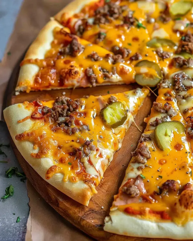 Cheeseburger Pizza