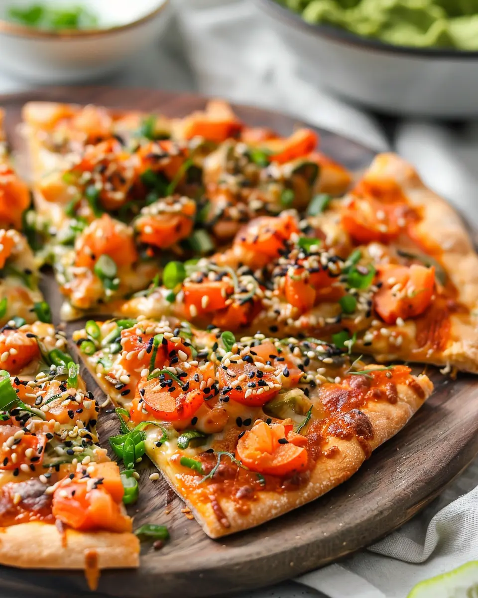 Air Fryer Sushi Pizza: Easy Recipe with Turkey Bacon Delight