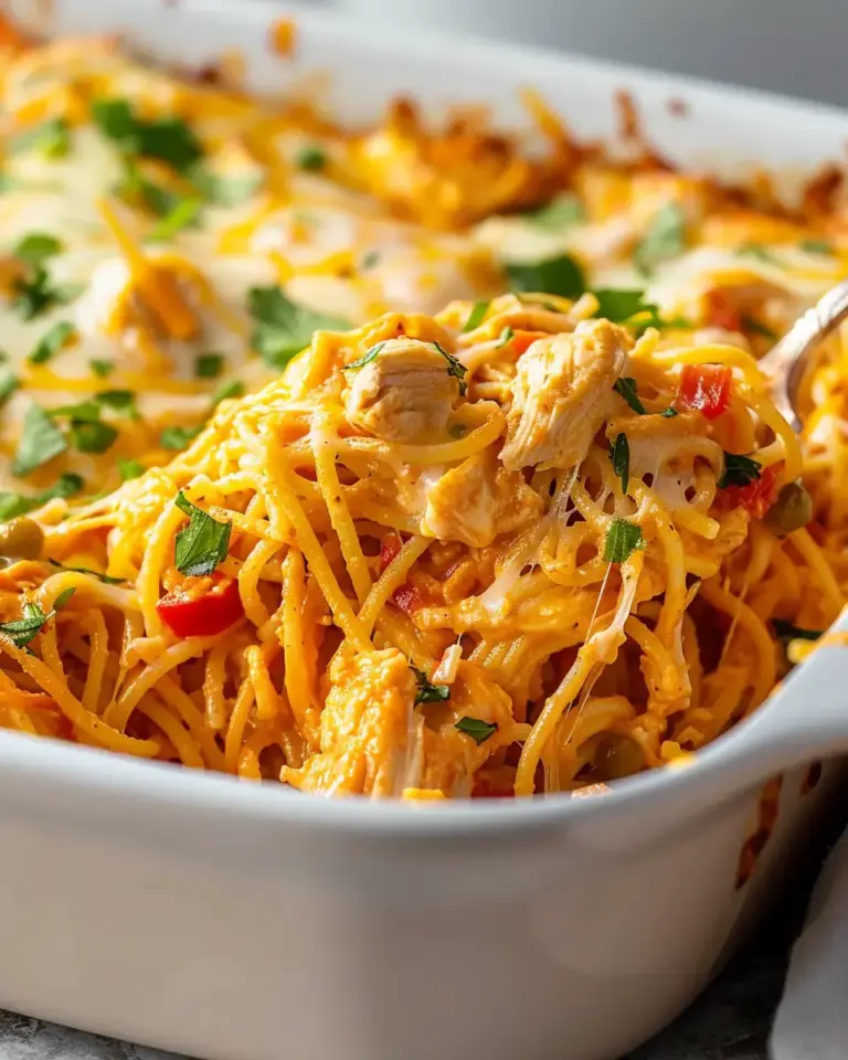 Irresistible Spicy Southern Chicken Spaghetti Casserole Recipe