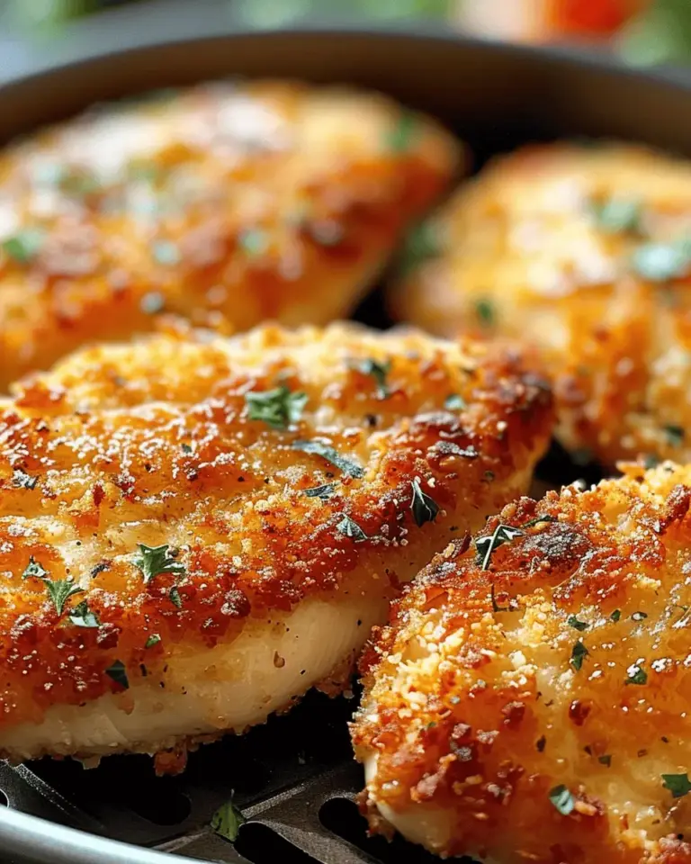 Air Fryer Parmesan Crusted Chicken