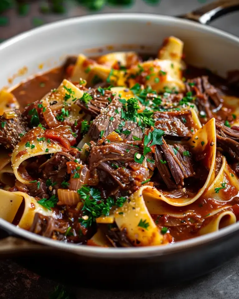 Dutch Oven Short Rib Ragu with Pappardelle Recipe