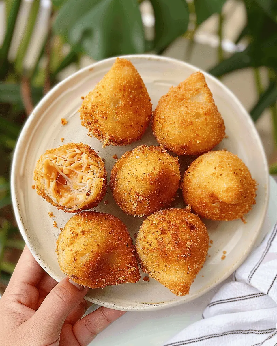 Healthier Coxinhas with Turkey Bacon and Chicken Ham Delight