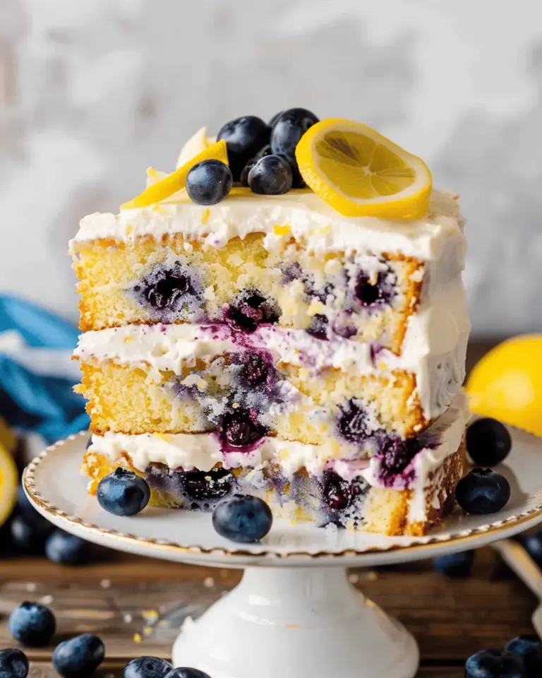 Lemon Blueberry Layer Cake