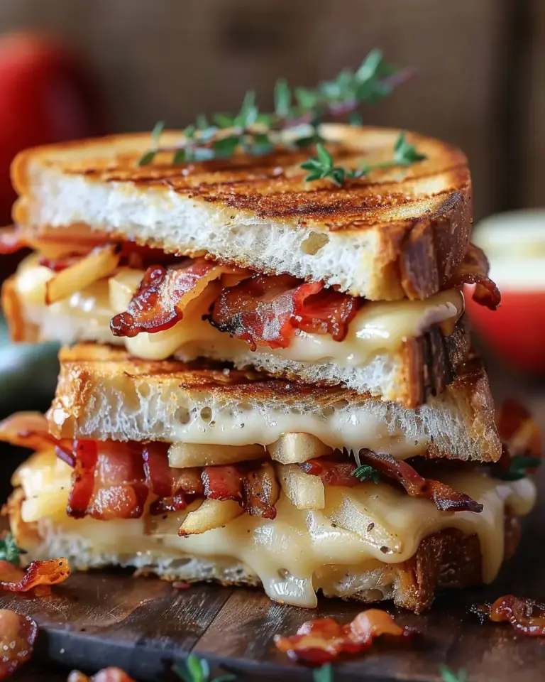 Apple Bacon and Cheddar Grilled Cheese Recipe