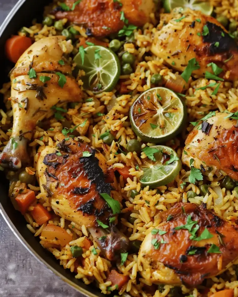 One Pan Mediterranean Chicken and Rice