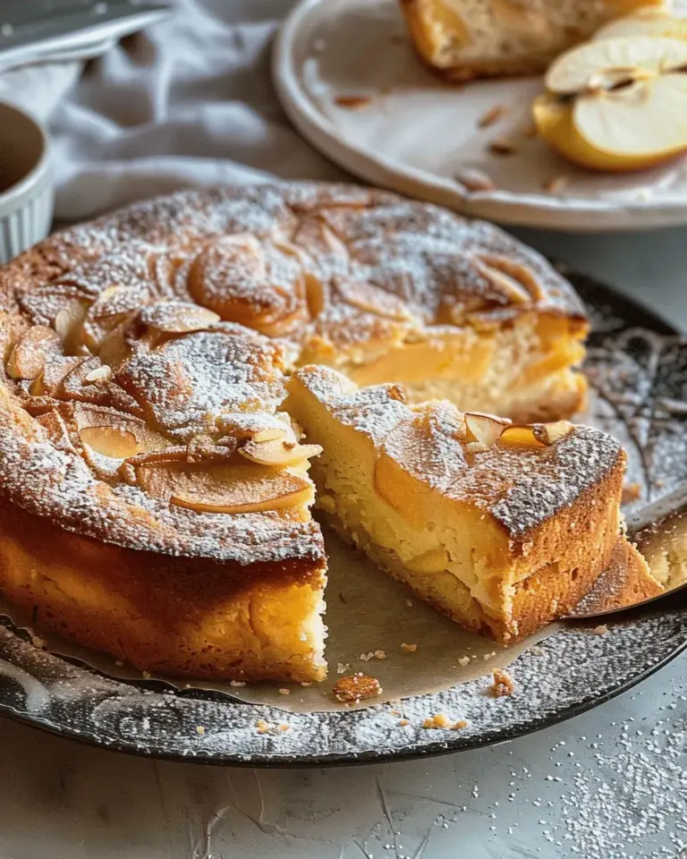 Apple and Almond Yoghurt Cake
