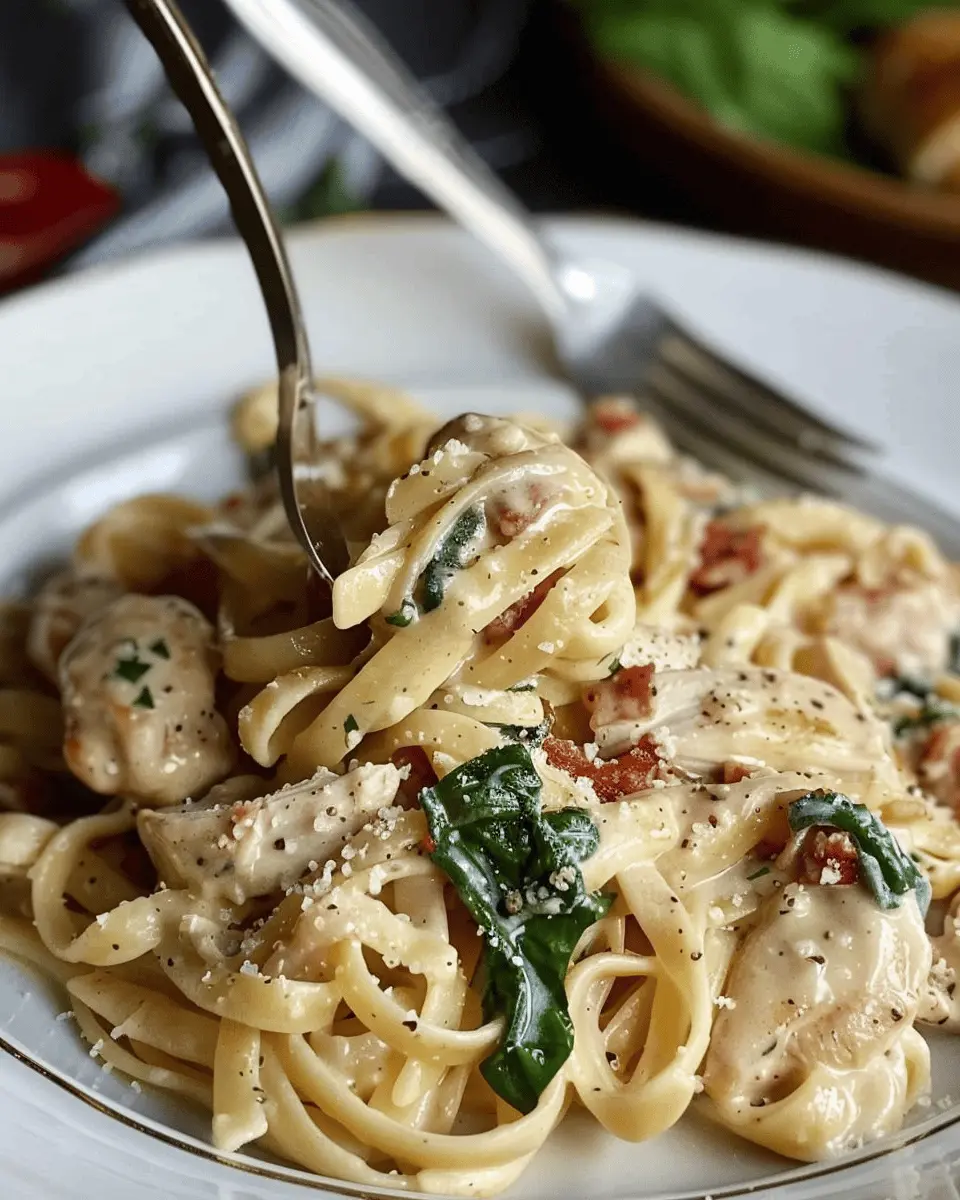 Chicken Florentine Pasta: Easy Recipe with Turkey Bacon Twist