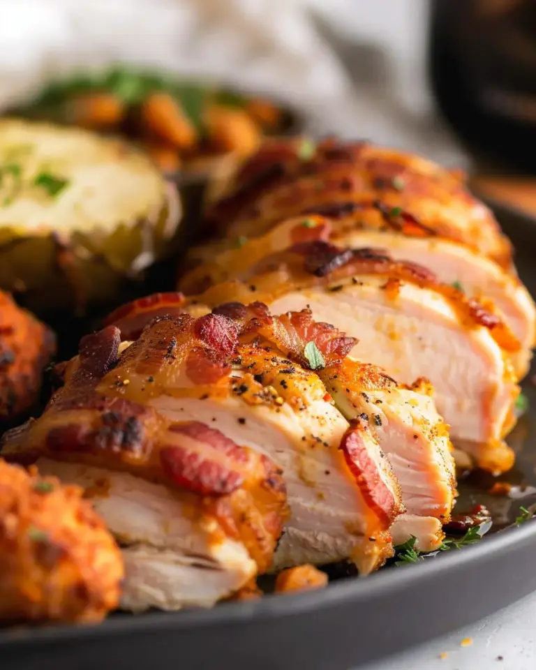 Air Fryer Bacon Wrapped Chicken Breast Recipe