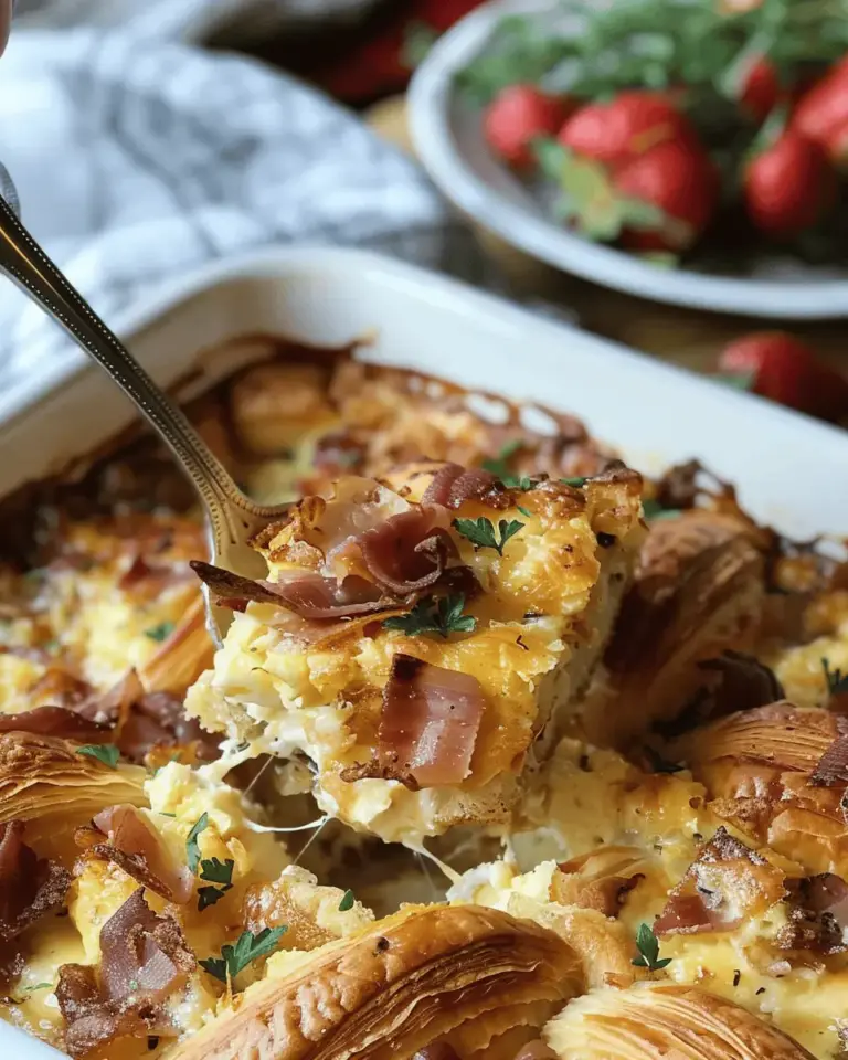 Croissant Breakfast Casserole