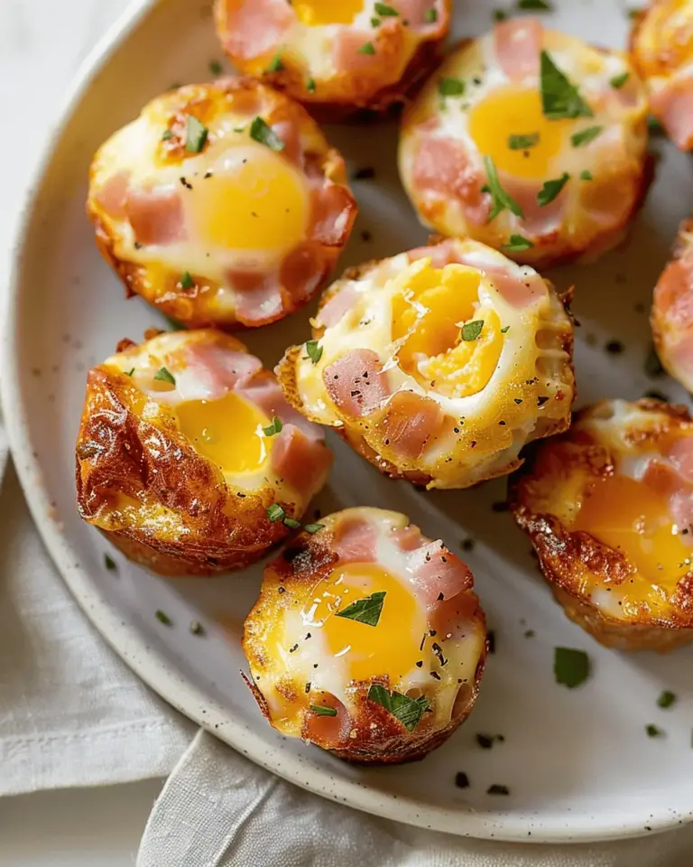 Cheesy Ham Egg Bites