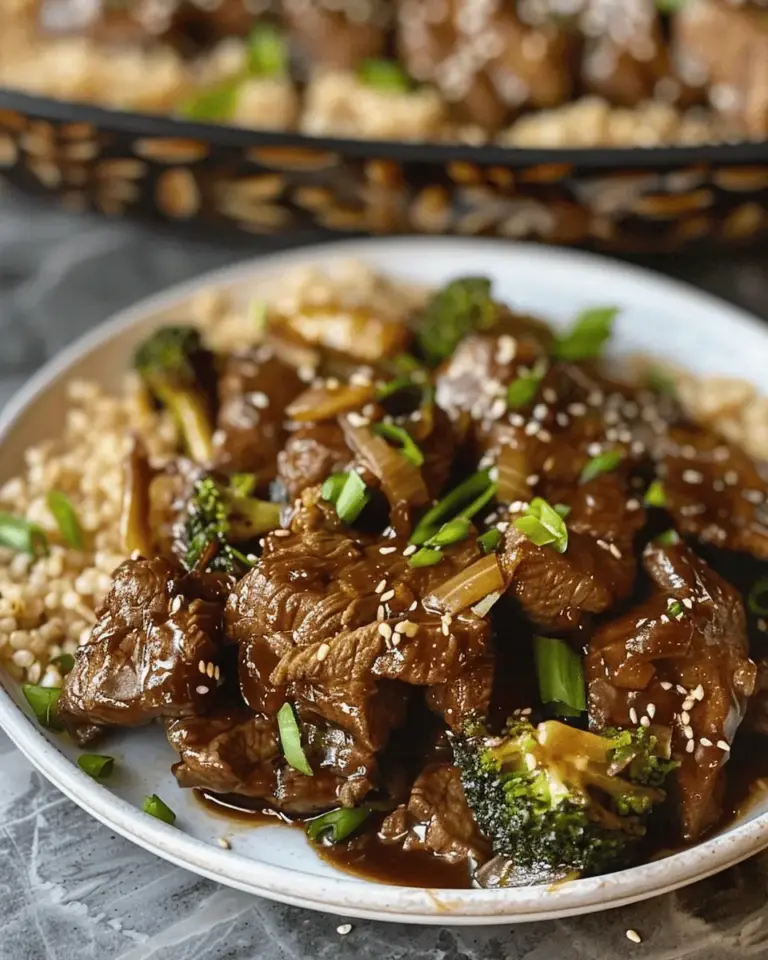 Slow Cooker Mongolian Beef