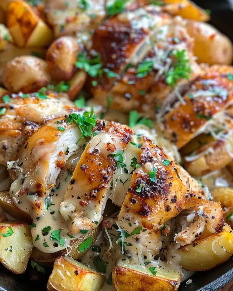 Garlic Parmesan Chicken and Potatoes
