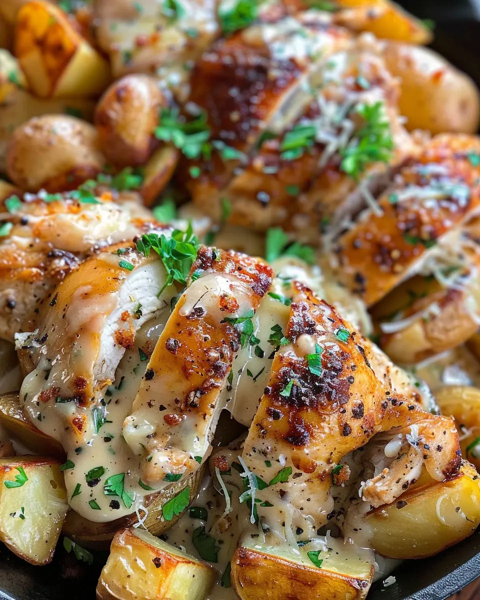 Garlic Parmesan Chicken and Potatoes: The Best Comfort Dish