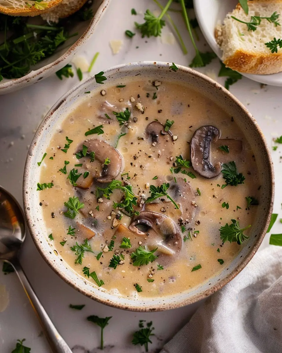 Loaded Creamy Mushroom Soup: Easy and Indulgent Recipe for All