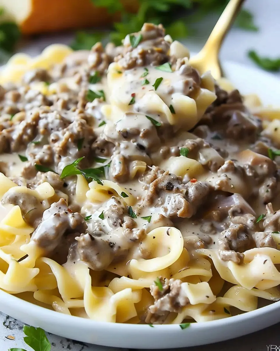 Creamy Ground Beef Stroganoff: Indulgent Comfort Food for All