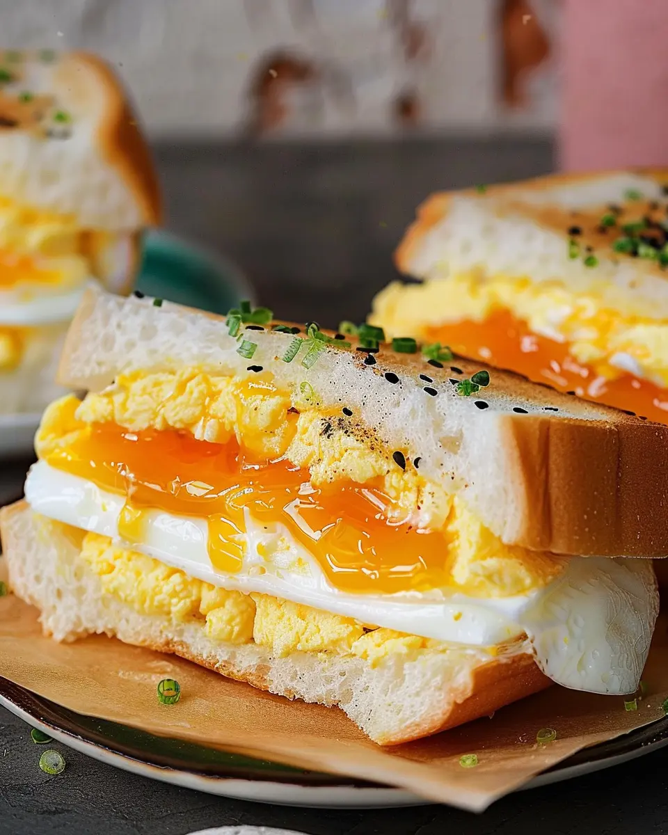 Japanese Egg Sandwich: Easy Tamago Sando with Turkey Bacon