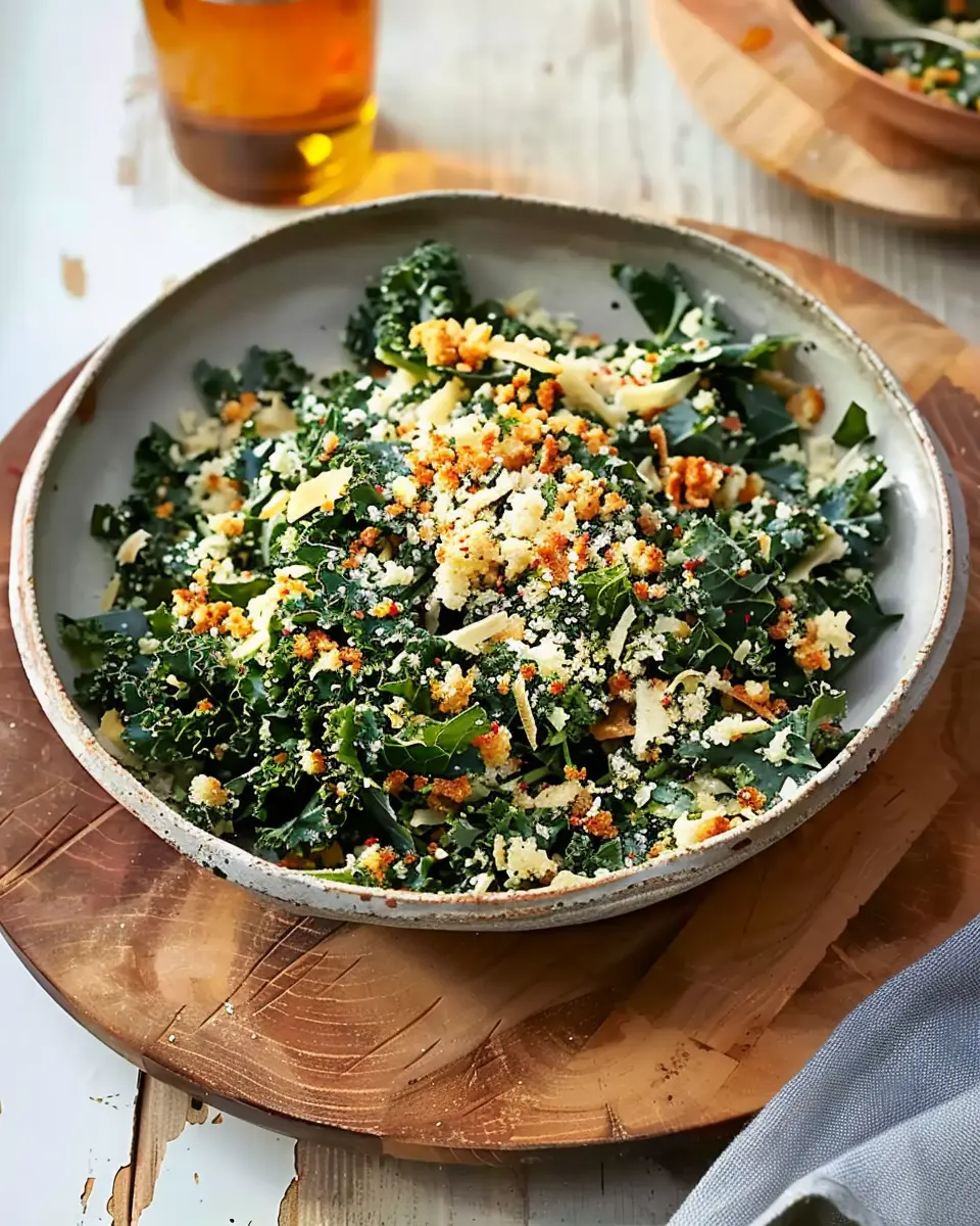 Chopped Kale Salad with Toasted Breadcrumbs and Turkey Bacon Bliss
