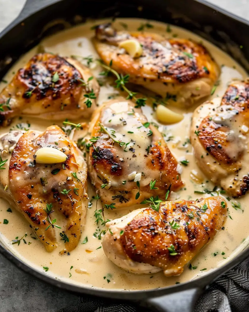 Creamy Garlic Chicken Delight: A Comfort Food Favorite