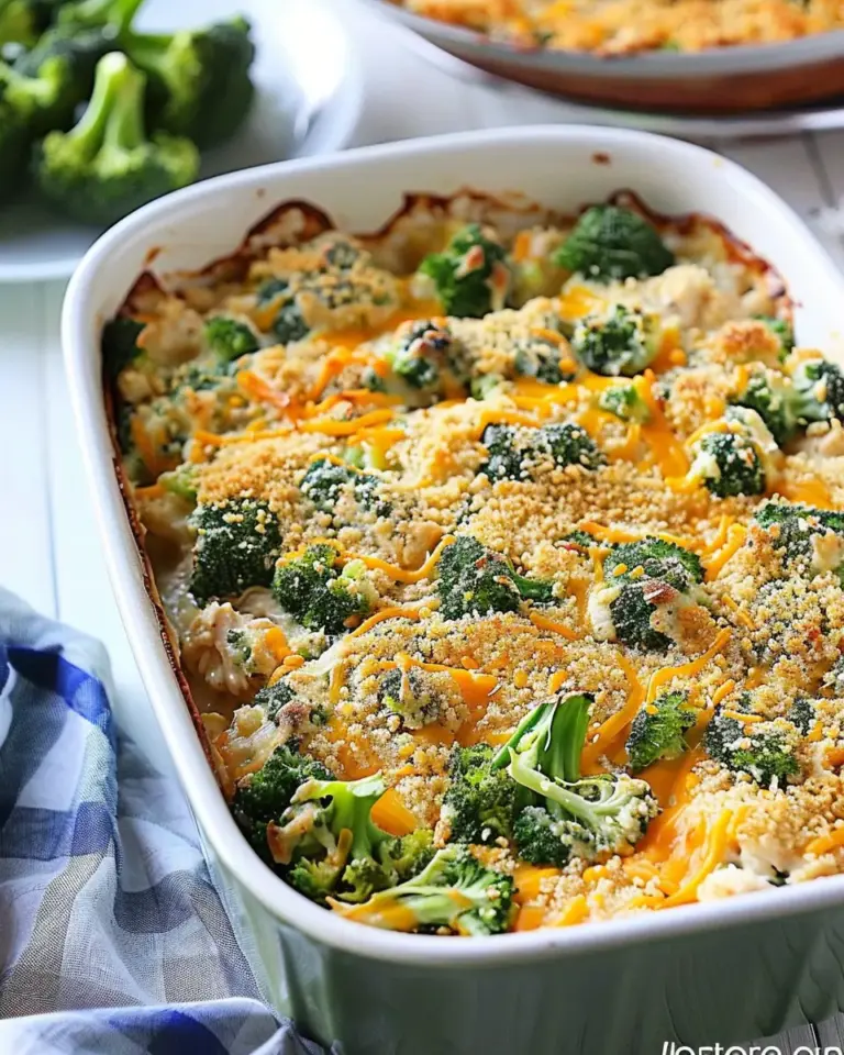 Healthier Broccoli Chicken Casserole