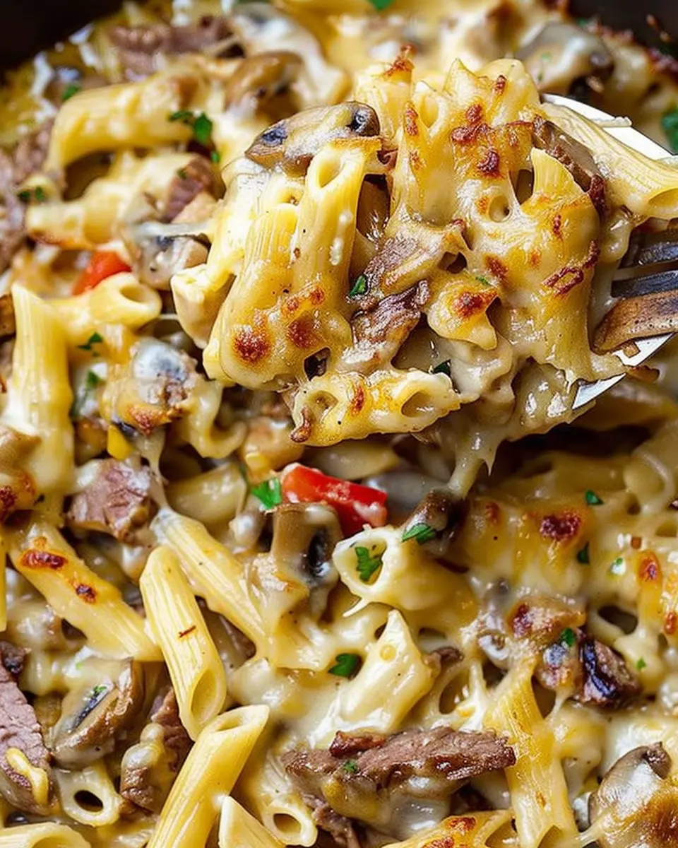 Philly Cheese Steak Pasta Recipe: Indulge in Comfort Food Bliss