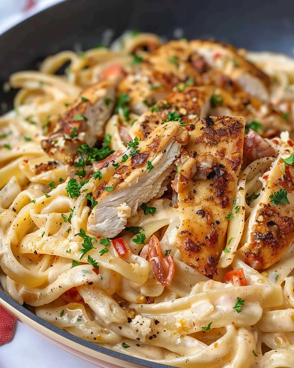 Creamy Cajun Chicken Pasta: A Comforting Indulgence with Turkey Bacon