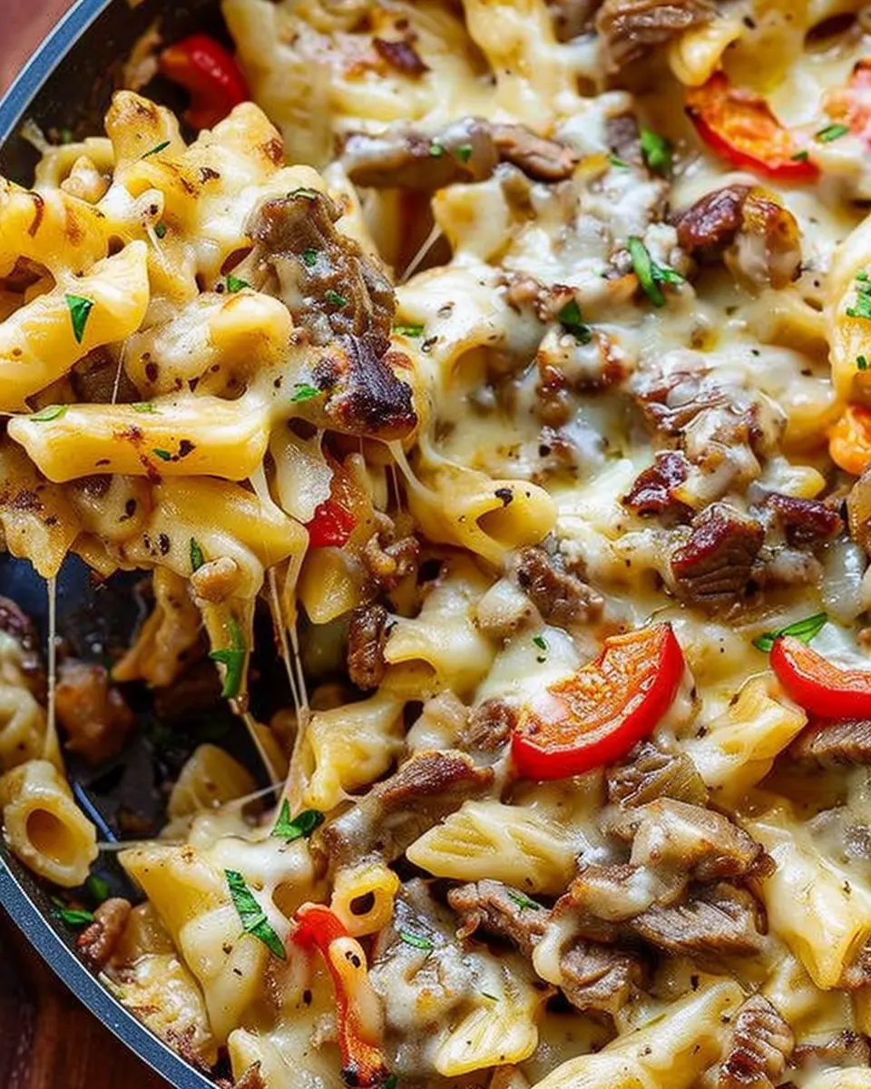 Philly Cheese Steak Pasta Recipe: A Deliciously Easy Twist