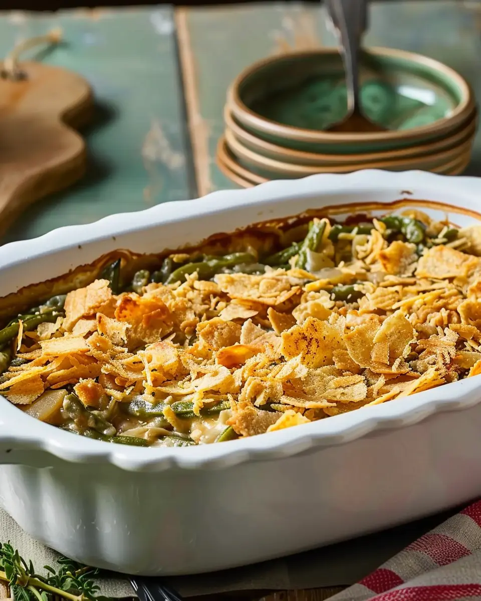 Grandma’s Green Bean Casserole: A Delicious Twist with Turkey Bacon